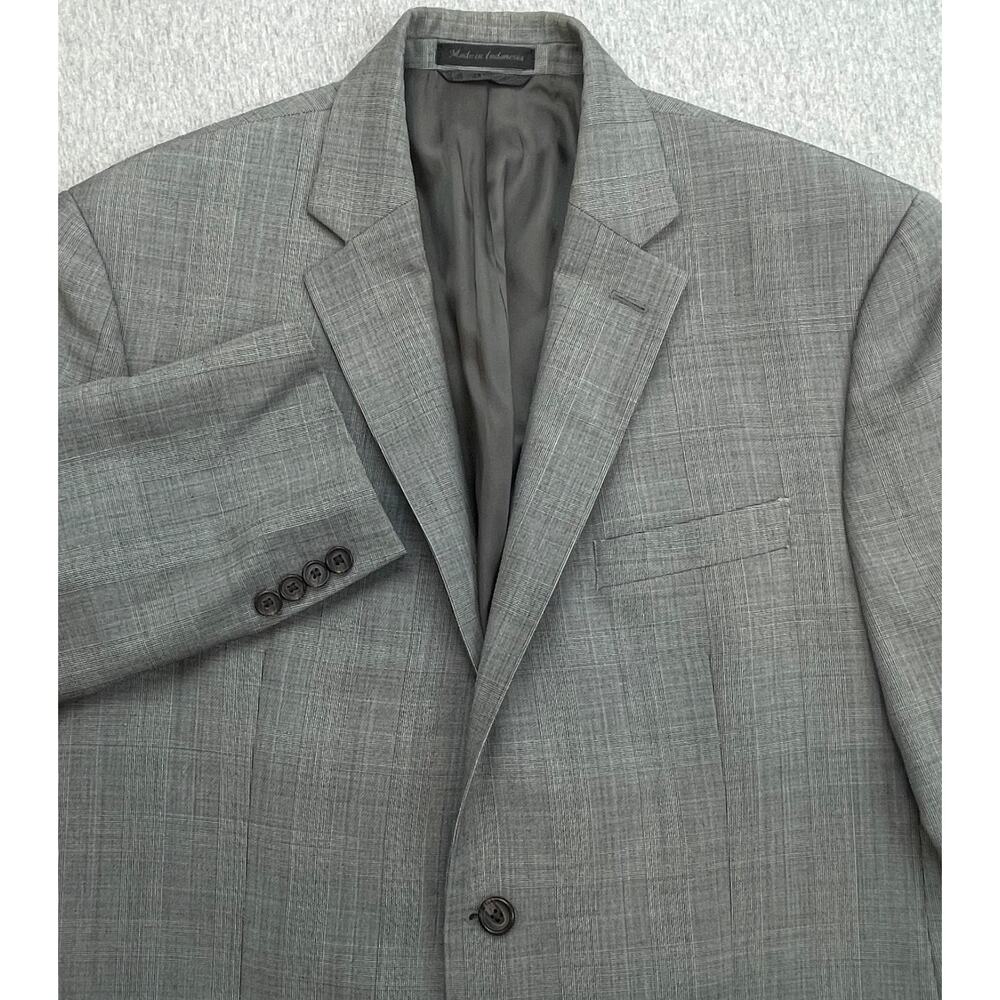 Lauren Ralph Lauren Blazer Mens 42R Glen Plaid 100% Wool 2‎ Button Single Breast